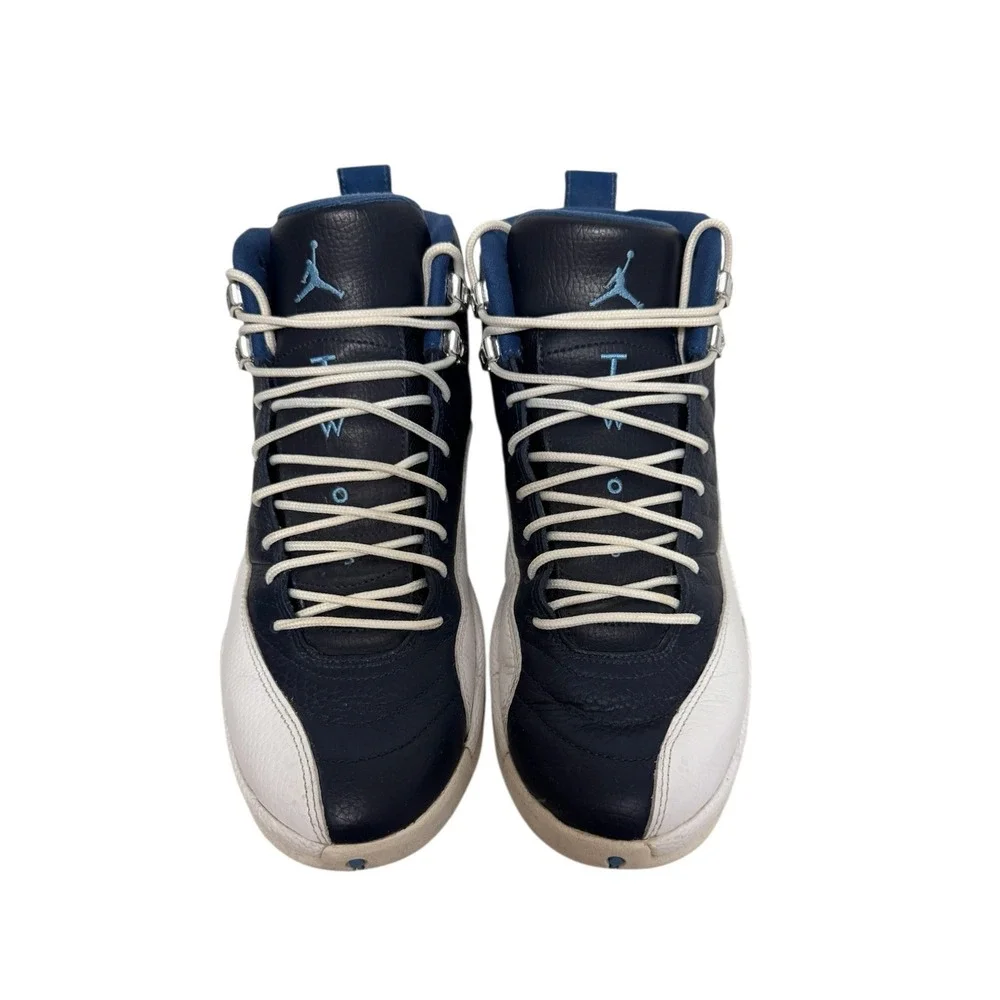 Air Jordan 12 Retro Obsidian White University Blue 130690-410 Mens Sneakers‎ 9